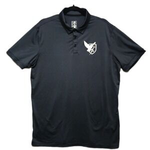 DSG‎ X Born Primitive Mens Medium Dark Gray Performance Polo Shirt Collaboration